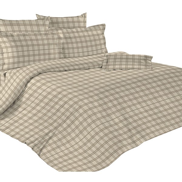 Галично-серая тейковская бязь люкс в темную полоску