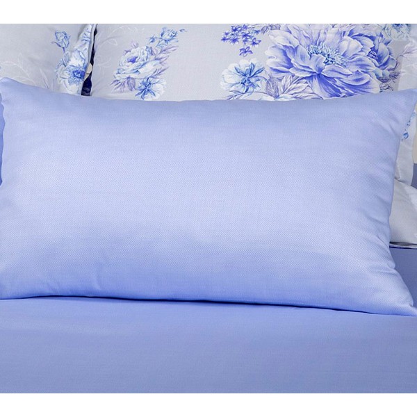 Однотонный сине-голубой компаньон сатина герцогиня