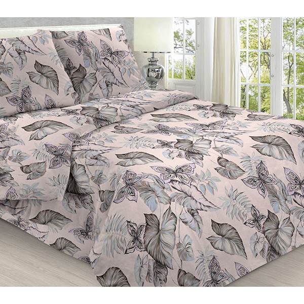 Пододеяльники из бледно-розовой бязи эксклюзив с бабочками