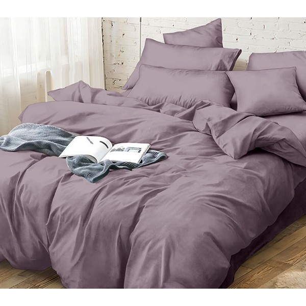 Бледно-пурпурный однотонный сатин