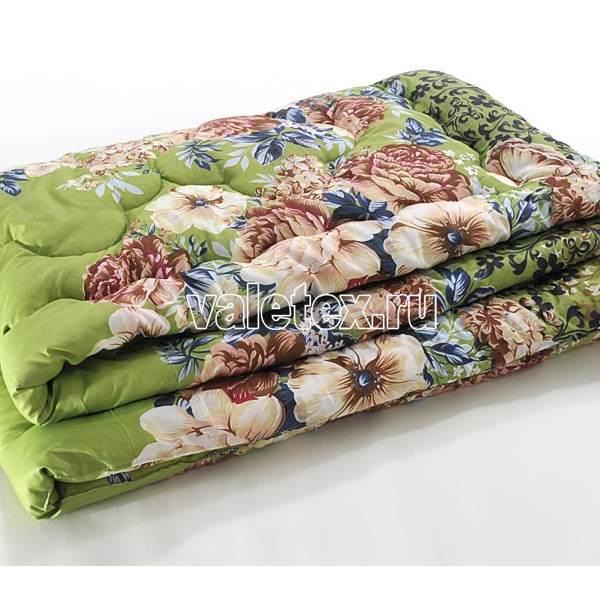 Этюд облегченное одеяло легкофайбер зеленый полиэстер