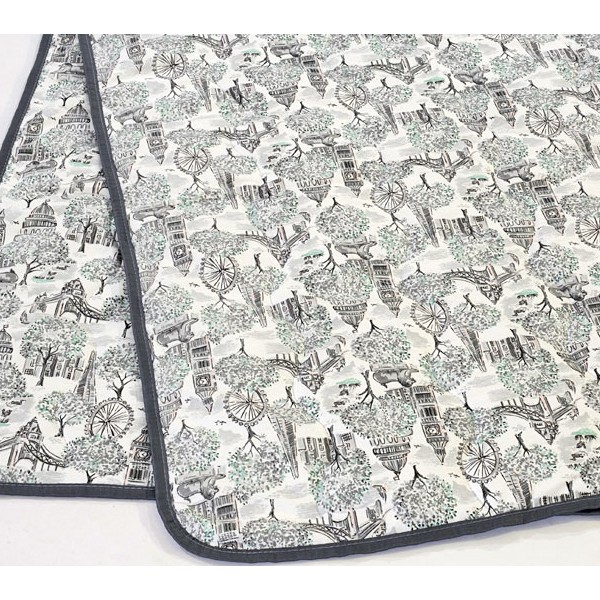 Фланелевое одеяло всесезонное стеганое с окантовкой