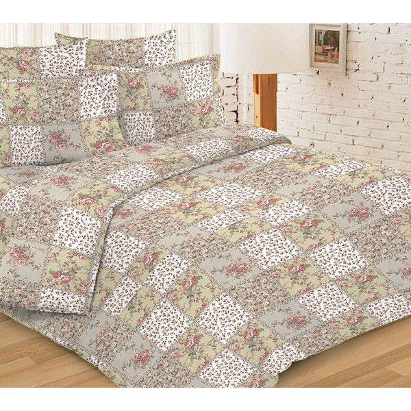 Серовато-зеленая абстракция Шуйской бязи Василиса