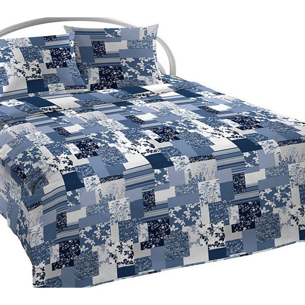 Бело-сине-голубая абстракция Шуйской бязи