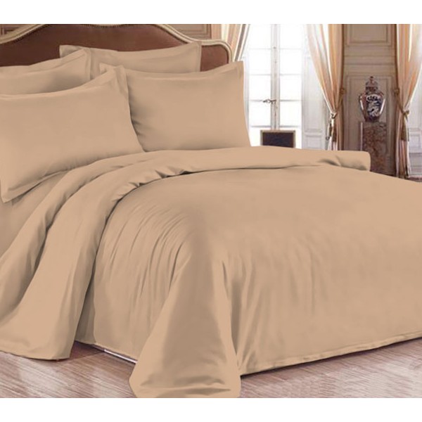 Наволочки из однотонного сатина Поджаренный миндаль