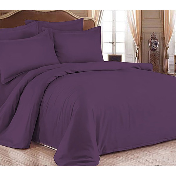 Фиолетовый однотонный сатин