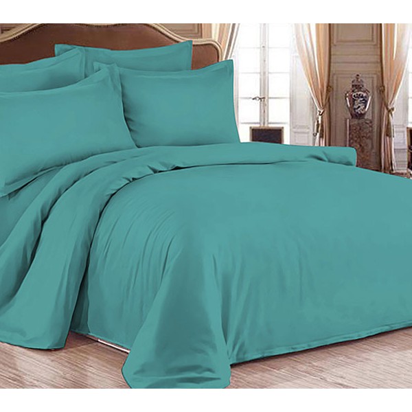 Зеленый однотонный сатин