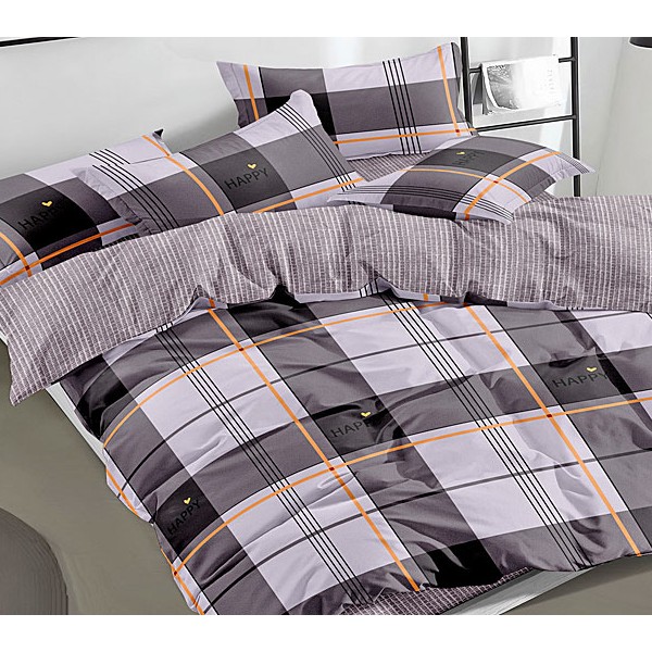 Светло-фиолетовый поплин с темными полосами и компаньоном