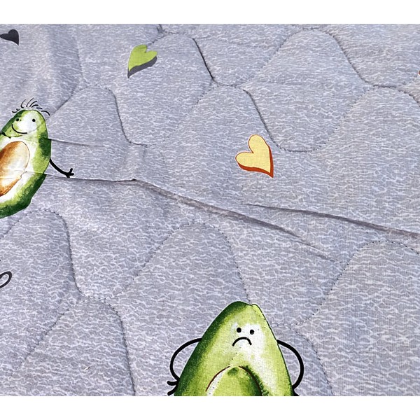 Ностальжи 172*205 серая бязь с небольшими защипами