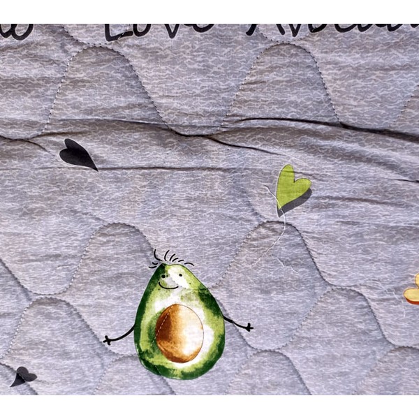 Ностальжи 172*205 серая бязь с небольшими защипами