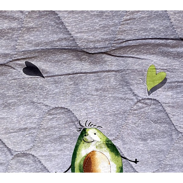 Ностальжи 172*205 серая бязь с небольшими защипами