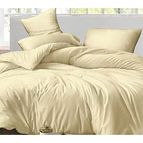 Светло-желтый однотонный поплин