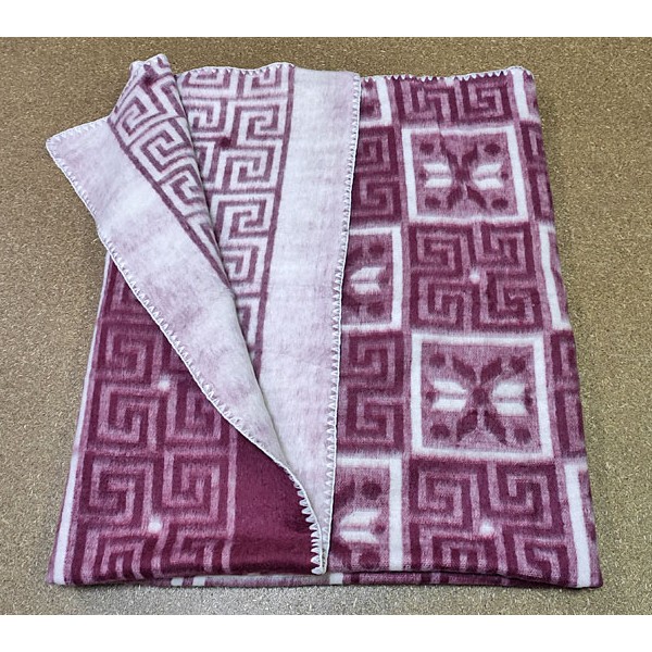 Одеяло полушерстяное жаккардовое с рисунком уценка - 2