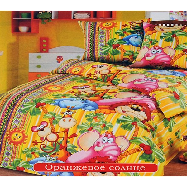 Ткань бязь серия Оранжевое-солнце FSD_3865