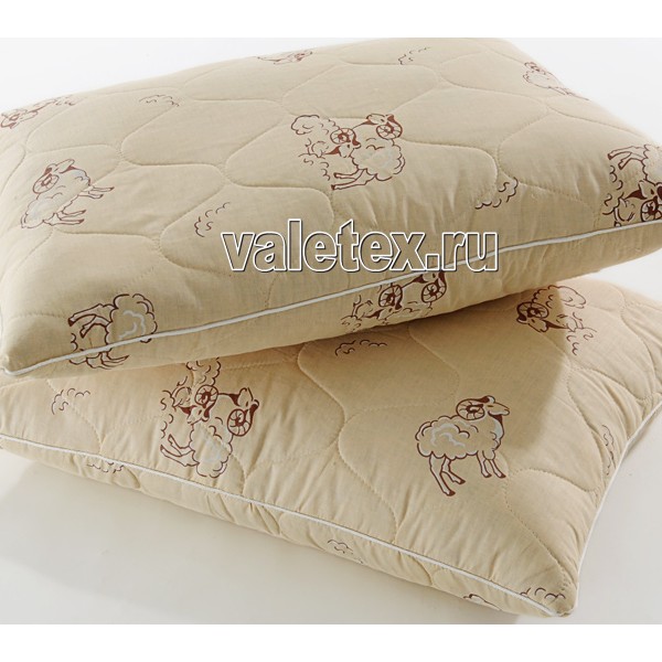 Подушка овечья шерсть поликоттон стеганная ESC_7937