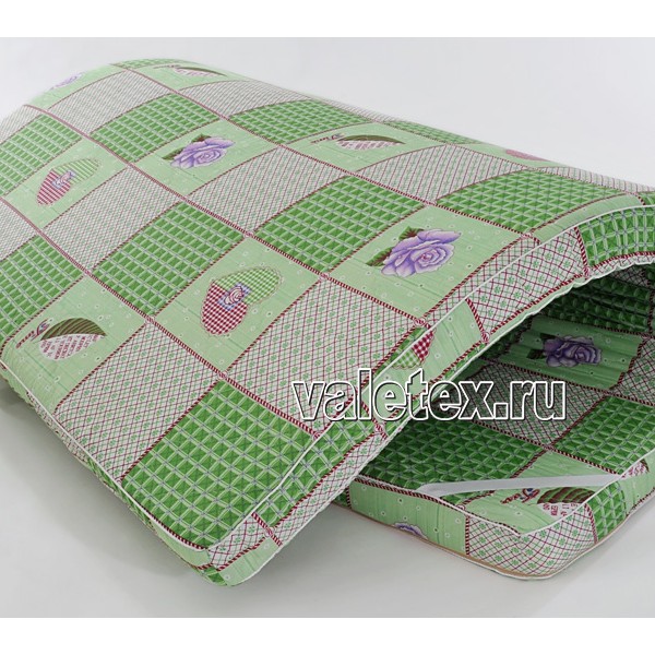 Матрас Поролоновый Стандарт 10х190 см средней жёсткости полиэстер стеганый DSC_3739