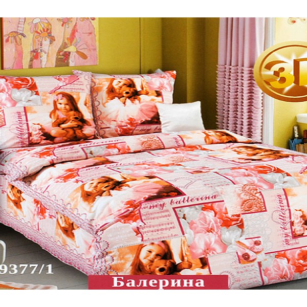 Постельное белье бязь Эксклюзив 3Д Балерина FSD_6302