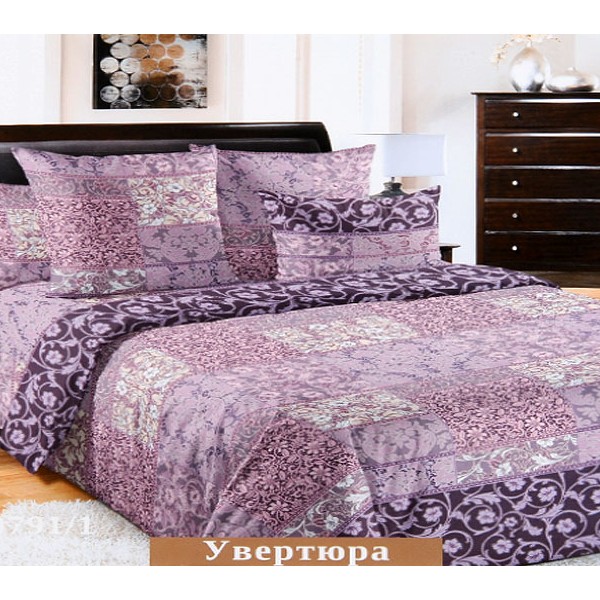 Постельное белье розовато-фиолетовая перкаль Увертюра FSD_6243