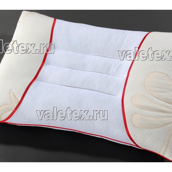 Анатомическая подушка с шитьём ткань бязь 50х70 Валетекс FSC_8852