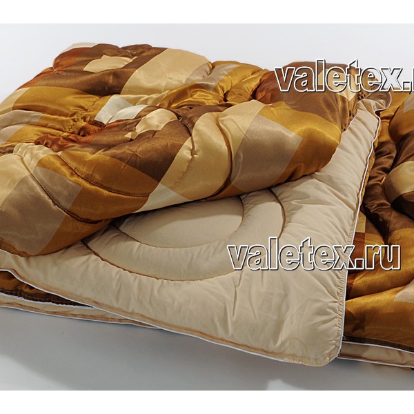Ватное одеяло в атлас-сатине карамель FSC_5561