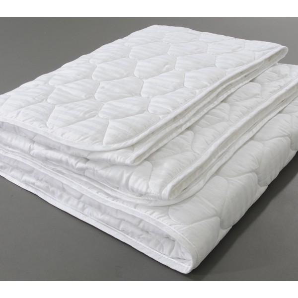 Стеганое одеяло хлопковая вата в белом сатине FSC_0571