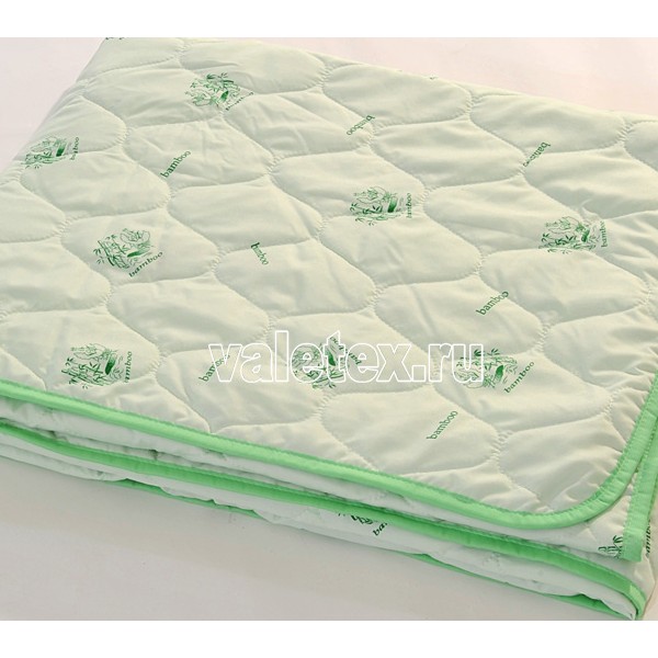 Стеганое одеяло бамбук 100 гр в светло-кремовом полиэстере DSC_0441