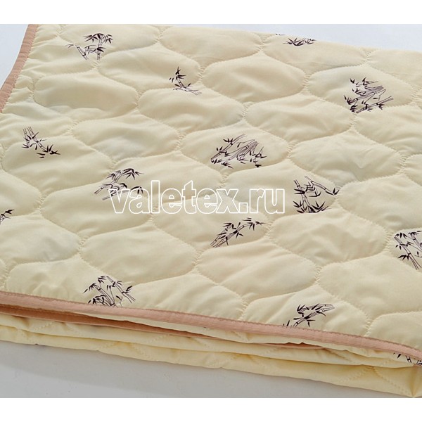 Стеганое одеяло из бамбука 100 гр в светло-кремовом полиэстере DSC_0447