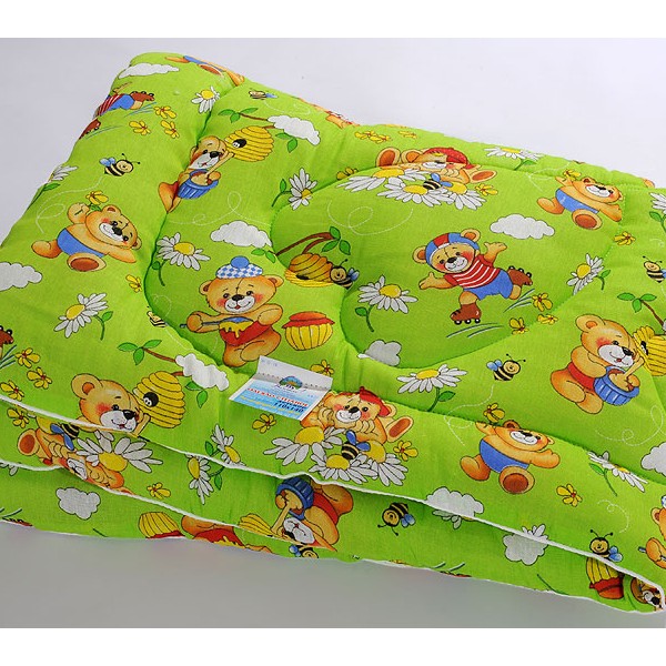Детское одеяло светло-зеленая бязь полиэфирное волокно