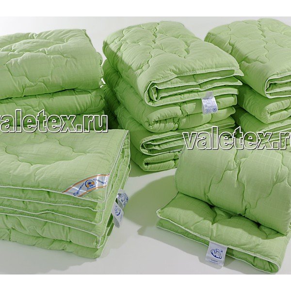 Детские одеяла лебяжий пух сатин бледно-зелёные