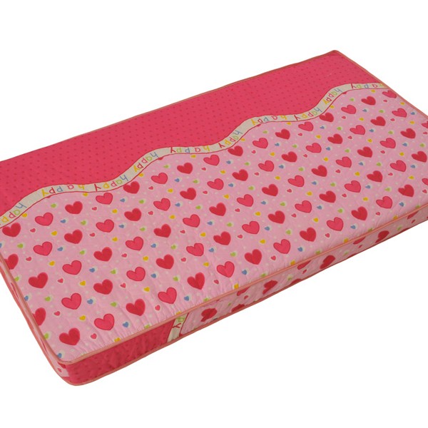 Детский матрас поролон ультрастеп розово-красный
