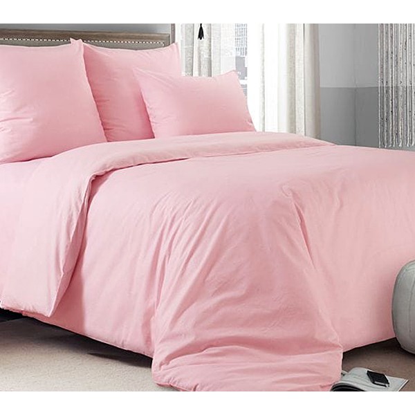 Розовая однотонная перкаль