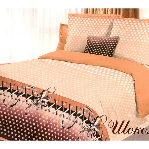 Простыни из однотонного песчаного компаньона светло-песчаной бязи в белый горошек