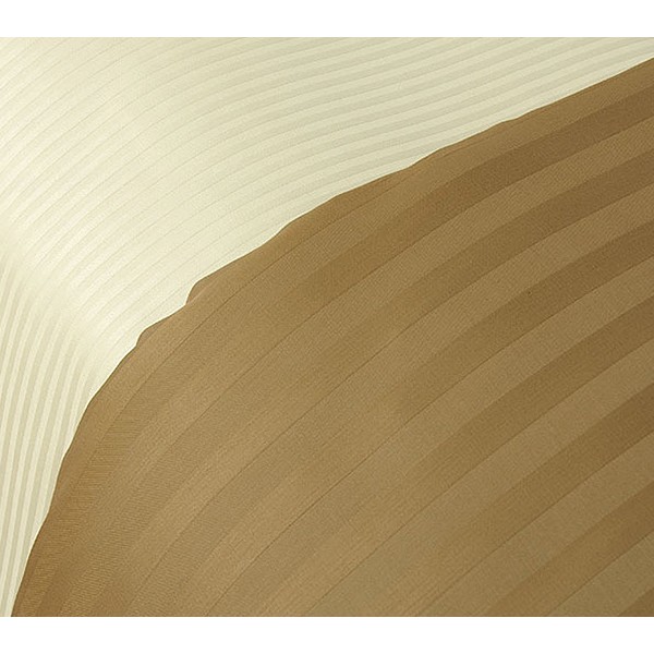 Страйп-сатин Латте вблизи