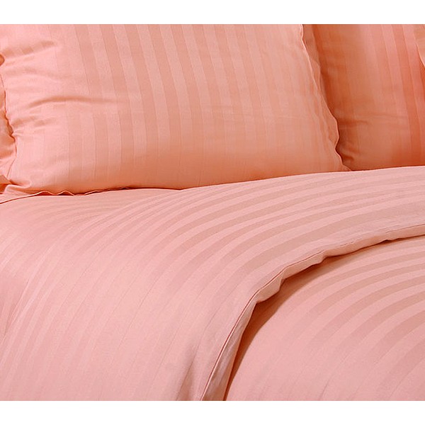 Страйп-сатин серии Яркий персик в полосу