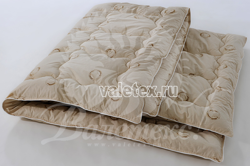 Премиум одеяло из овечьей шерсти в тиковом чехле от Валетекс