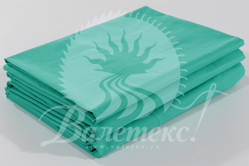 Простыни поплиновые изумрудные