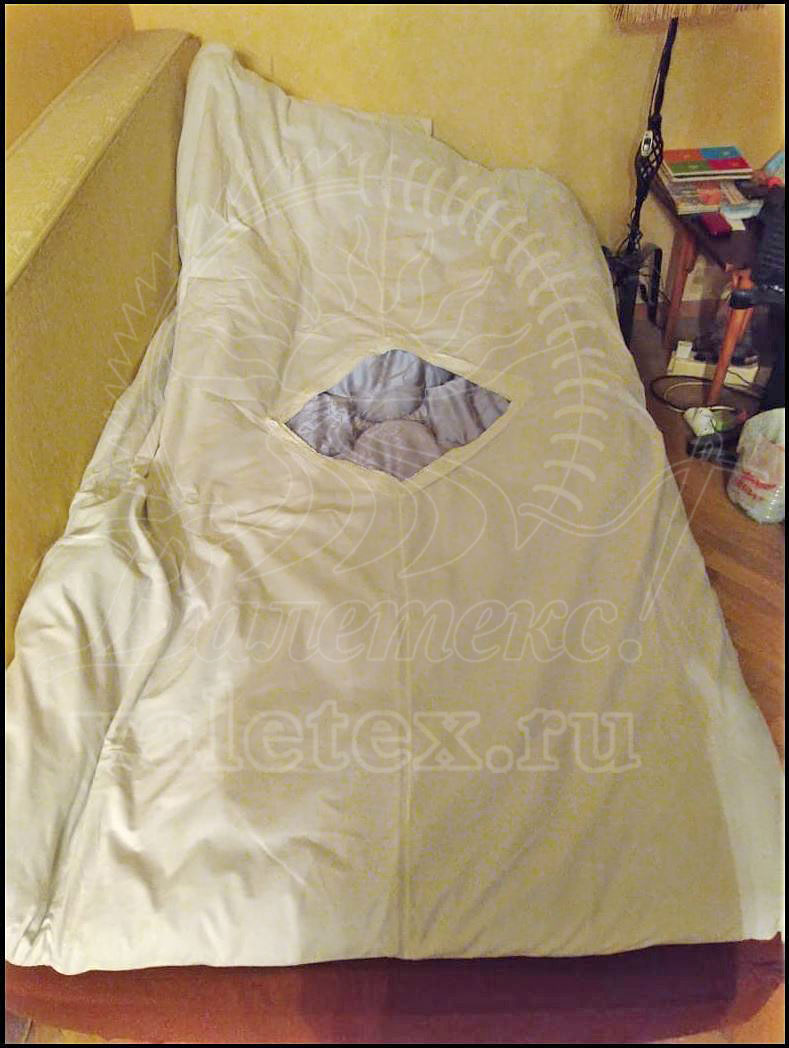 Одеяло ватное зимнее атлас-сатин в пододеяльнике