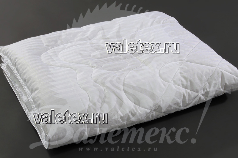 Одеяло чёсаный бамбук белый страйп-сатин от производителя Валетекс